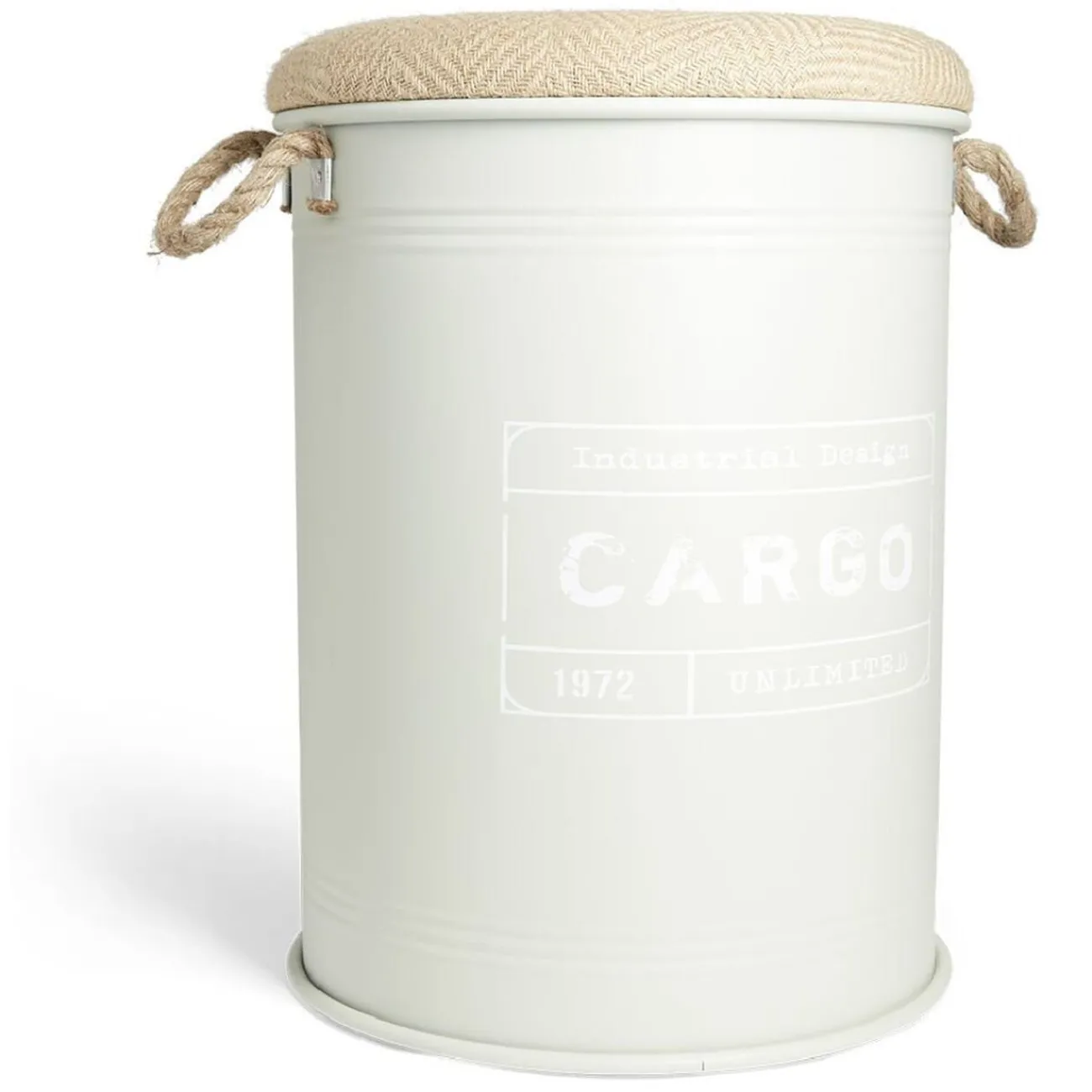 Gifi Rangement|Pouf coffre de rangement grand modèle Ø40xH54,5cm vert