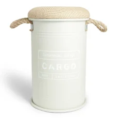 Gifi Rangement|Pouf coffre de rangement petit modèle Ø27xH43,5cm vert