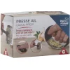 Gifi Presse ail en inox avec brosse de nettoyage
