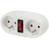 Gifi Accessoires Électriques^Prise murale biplite marche/arrêt blanc