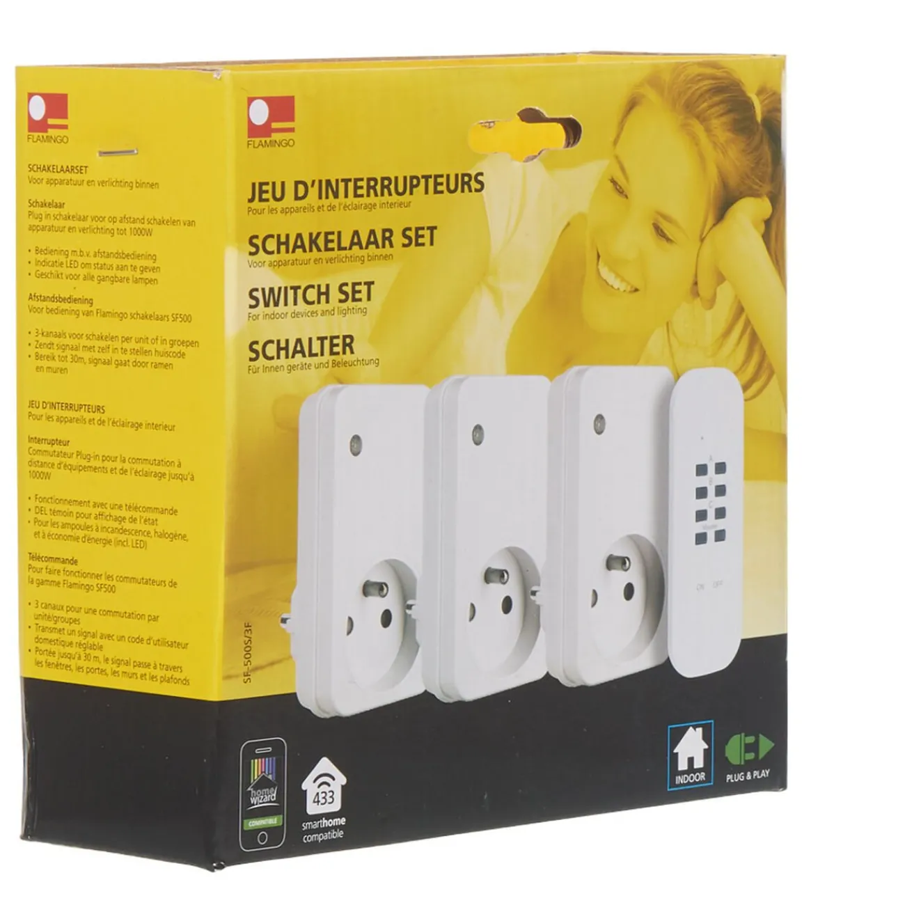 Gifi Accessoires Électriques^Prise x 3 avec télécommande