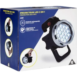 Gifi Eclairage Extérieur^Projecteur LED rechargeable 170LM