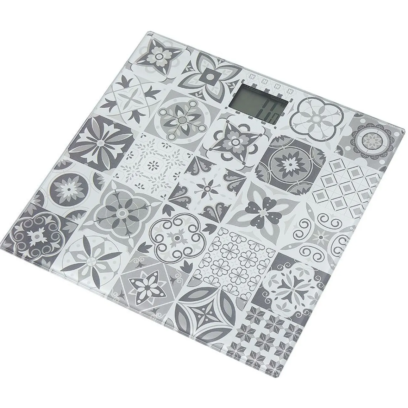 Gifi Bien-Être^Pèse personne électronique motif carreau de ciment gris
