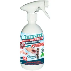 Gifi Nettoyage Et Entretien|Pulvérisateur désinfectant mains et surfaces prêt à l'emploi 500 ml