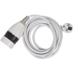 Gifi Accessoires Électriques^Rallonge 3 m interrupteur switch blanc