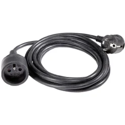 Gifi Accessoires Électriques^Rallonge fiche plate 3m noir