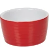 Gifi Ramequin individuel grès côtelé rouge