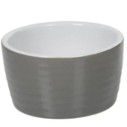 Gifi Ramequin individuel grès côtelé gris