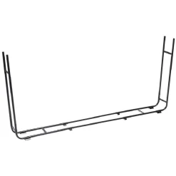 Gifi Chauffage^Range bûches extensible métal noir