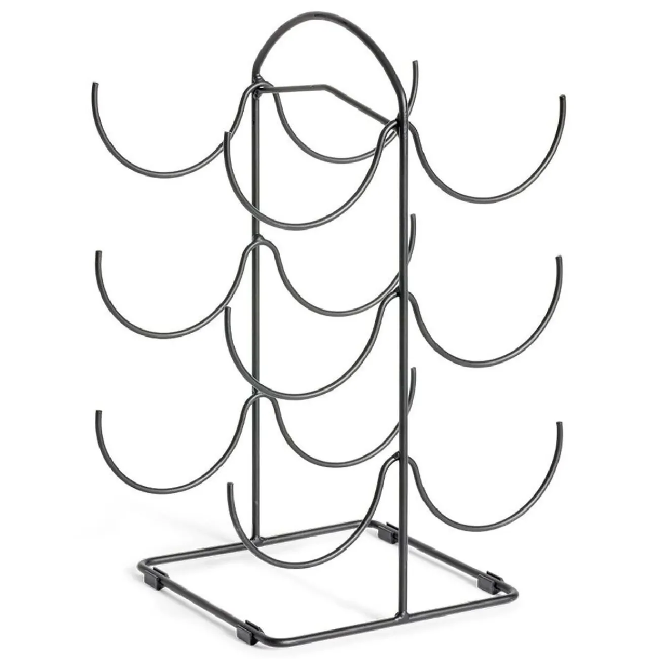 Gifi Range bouteille vertical 6 emplacements métal 19x25xH40cm