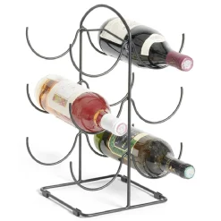 Gifi Range bouteille vertical 6 emplacements métal 19x25xH40cm