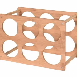 Gifi Range bouteilles 6 compartiments bois