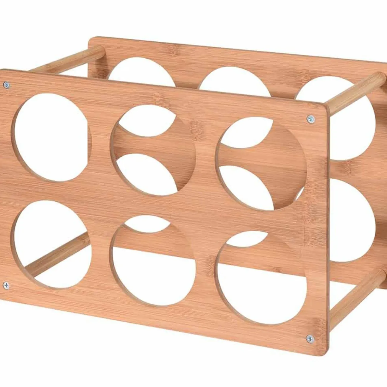 Gifi Range bouteilles 6 compartiments bois