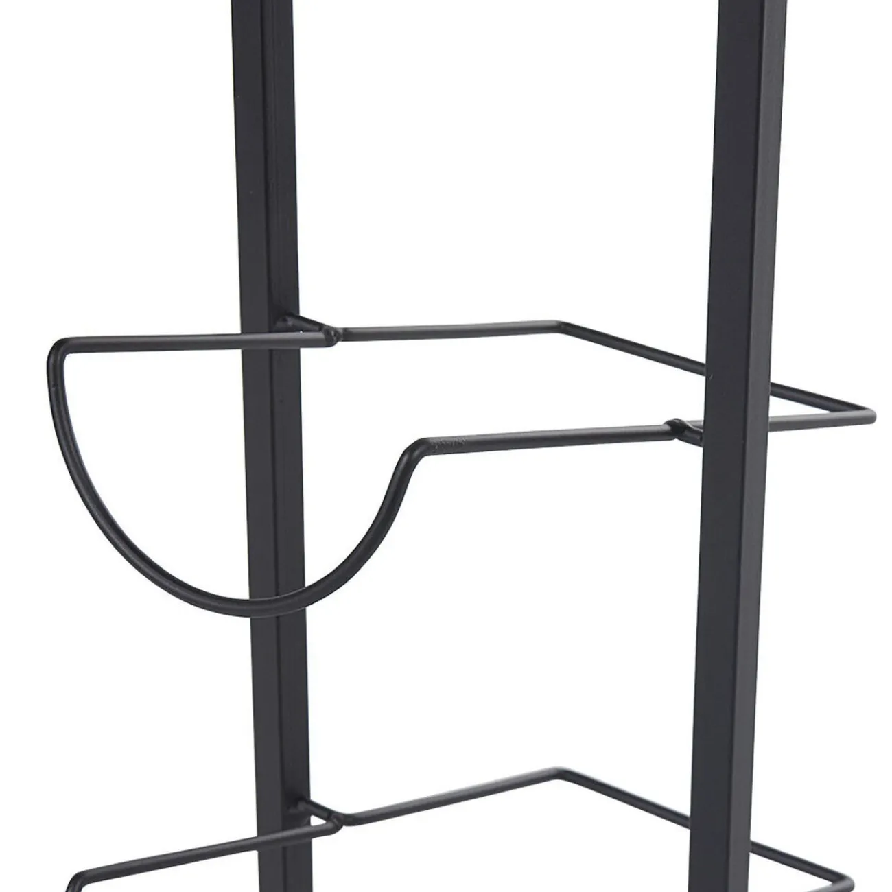 Gifi Range bouteilles 6 compartiments métal noir