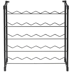 Gifi Range bouteilles métal noir 30 bouteilles