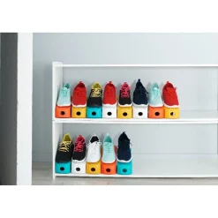 Gifi Rangement|Range chaussure empilable noir x3