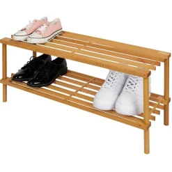 Gifi Rangement|Range chaussures 2 niveaux bois 74xH29x26cm