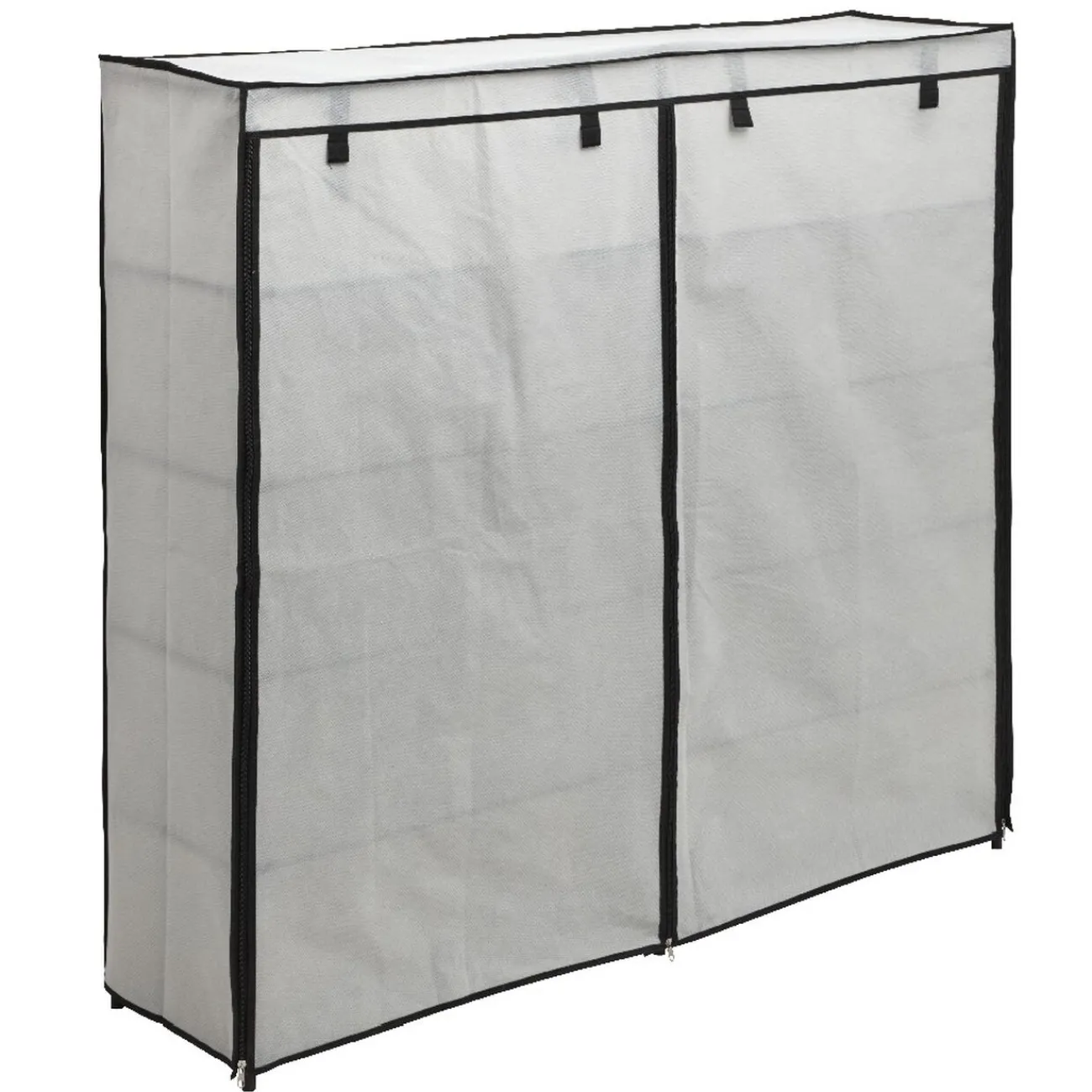 Gifi Rangement|Range chaussures 30 paires en toile gris clair