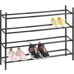 Gifi Rangement|Range chaussures extensible noir 4 niveaux