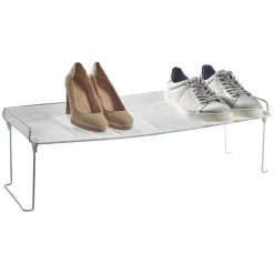 Gifi Rangement|Range chaussures étagère blanche superposable 8 paires L68xl28xH22cm
