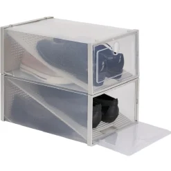 Gifi Rangement|Range chaussures transparent x2