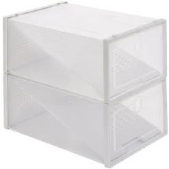 Gifi Rangement|Range chaussures transparent x2