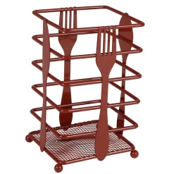 Gifi Range couvert métal design cuillère fourchette couteau 10x10xH16,5cm