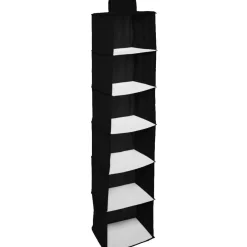 Gifi Rangement|Range vêtements dressing 6 compartiments noir