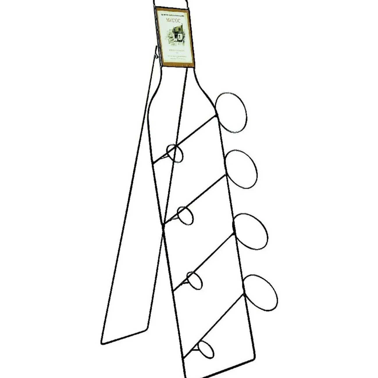 Gifi Range-bouteille noir 4 bouteilles