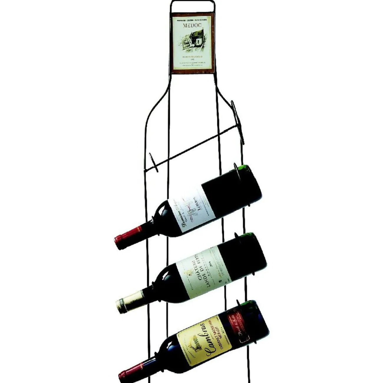 Gifi Range-bouteille noir 4 bouteilles