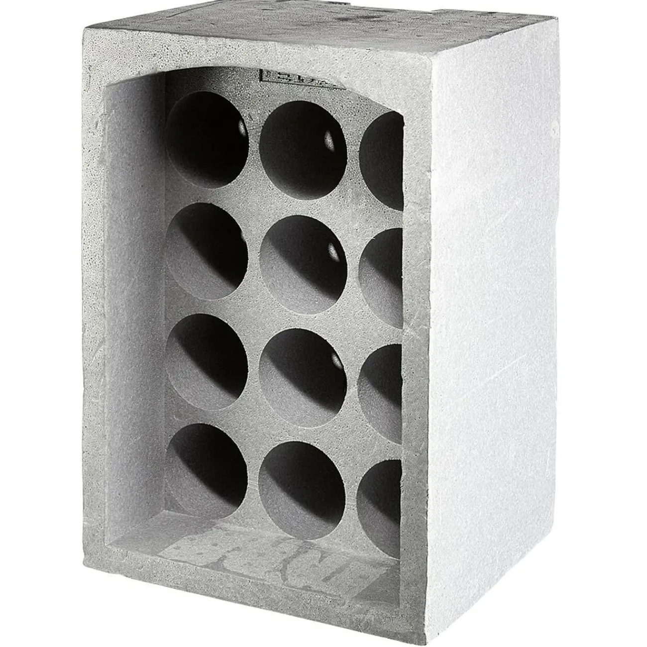 Gifi Range-bouteilles 12 emplacements gris