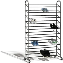 Gifi Rangement|Range-chaussures à roulettes 10 niveaux