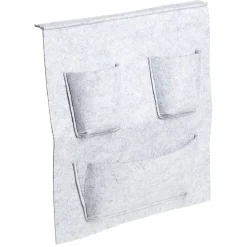 Gifi Rangement|Rangement Box Cube pochette feutrine gris clair 34x30cm