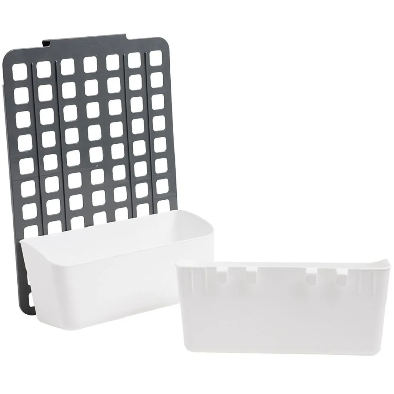 Gifi Rangement de porte ajustable gris