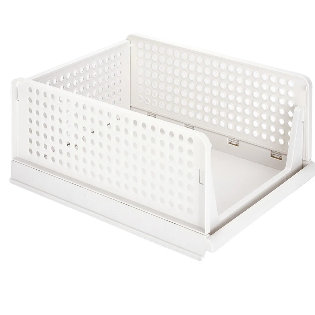 Gifi Rangement|Rangement dressing superposable coulissant blanc grand modèle