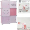 Gifi Rangement|Rangement modulable 6 cubes fille Little Princesse 63x32xH110cm