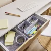 Gifi Rangement|Rangement organiseur en feutrine gris x5