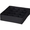 Gifi Rangement|Rangement sous vêtement 16 compartiments noir