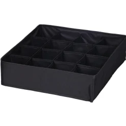 Gifi Rangement|Rangement sous vêtement 16 compartiments noir