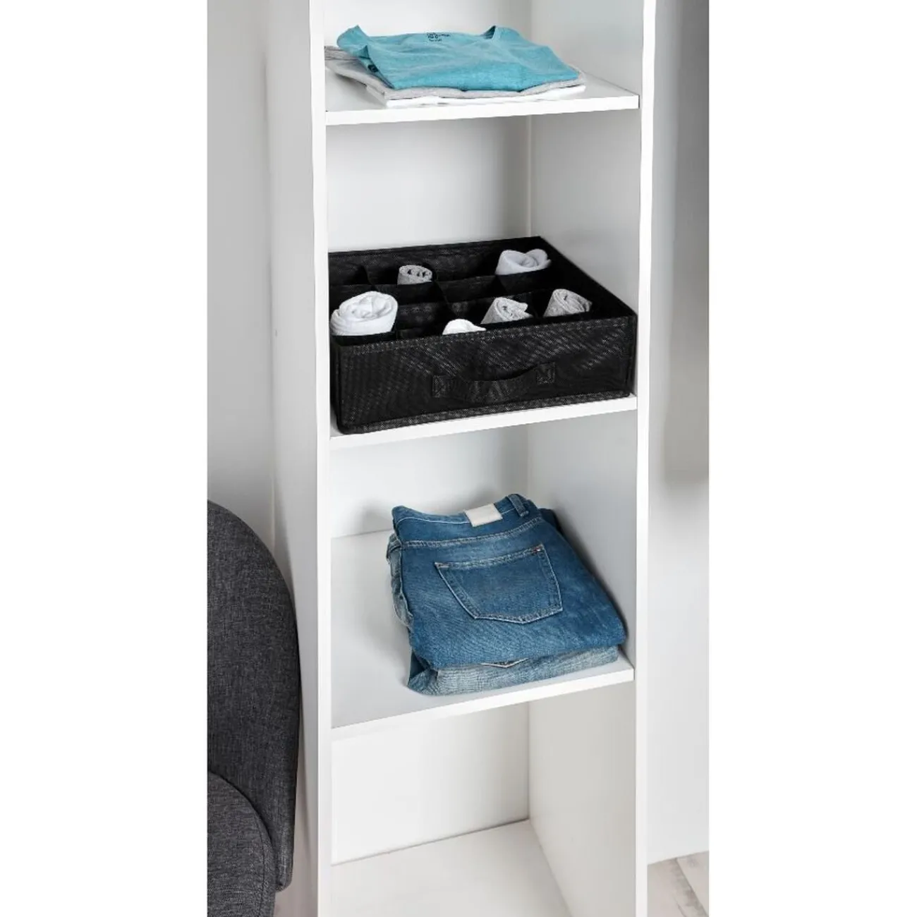 Gifi Rangement|Rangement sous vêtements 16 compartiments 39x12xH3cm