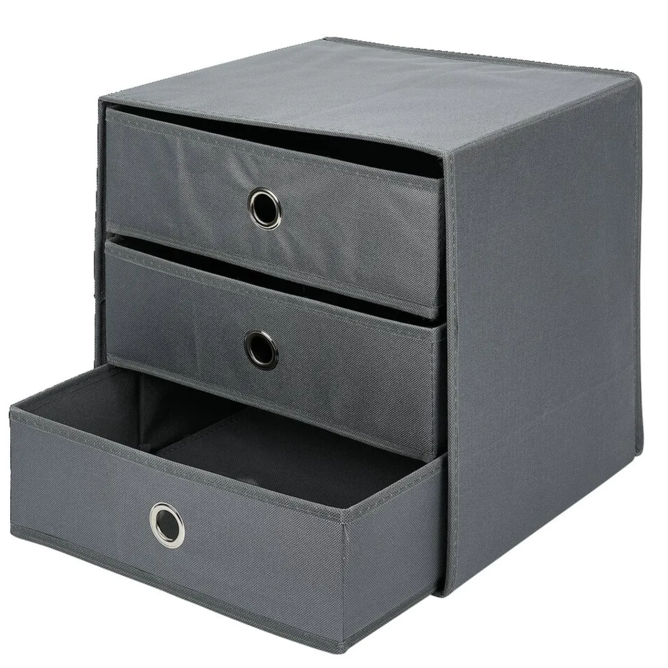 Gifi Rangement|Rangement textile Box Cube 3 tiroirs 31x29x31cm
