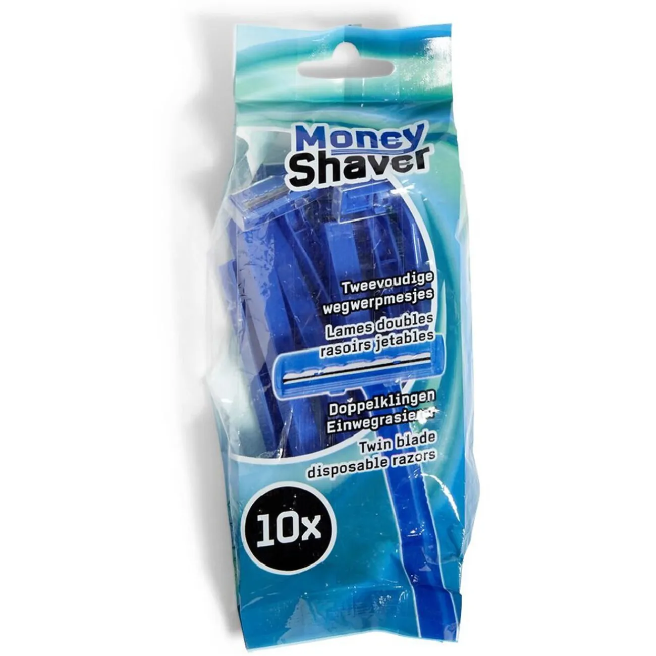 Gifi Beauté^Rasoir jetable 2 lames Money Shaver bleu x10