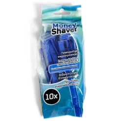 Gifi Beauté^Rasoir jetable 2 lames Money Shaver bleu x10