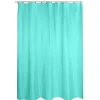 Gifi Equipement Douche^Rideau de douche bleu uni