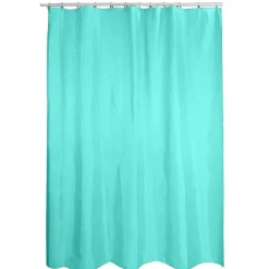 Gifi Equipement Douche^Rideau de douche bleu uni