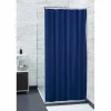 Gifi Equipement Douche^Rideau de douche bleu uni
