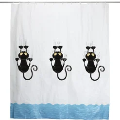 Gifi Aménagement Salle De Bain^Rideau de douche design chat