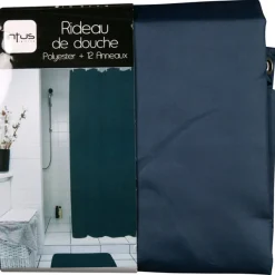 Gifi Aménagement Salle De Bain^Rideau de douche gris