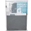 Gifi Equipement Douche^Rideau de douche gris foncé sans anneaux
