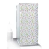 Gifi Equipement Douche^Rideau de douche motif feuillage et floral blanc vert rouge 180x200cm